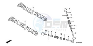 CBF1000S9 Ireland - (EK) drawing CAMSHAFT/VALVE