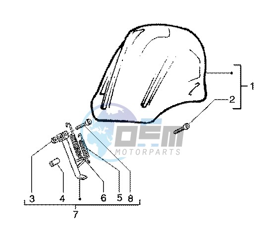 Windshield kit-stand kit