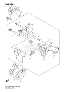 RM-Z250 (E3-E28) drawing REAR CALIPER (MODEL K8 K9)