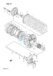 GSF400 (E2) Bandit drawing CLUTCH