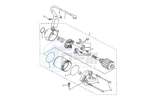 YZF R1 1000 drawing STARTING MOTOR