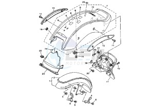 XVS DRAG STAR 1100 drawing FENDER MY99