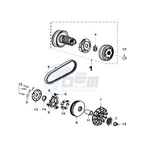 LUDIX 10 V ONE drawing CLUTCH