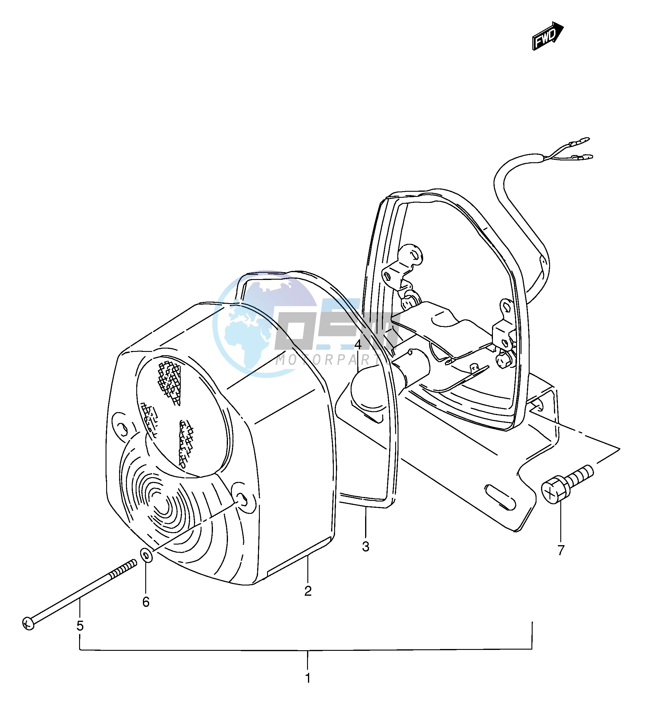 REAR COMBINATION LAMP (FZ50NP E26)