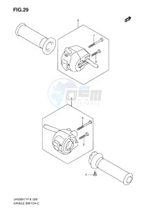 UH200 BURGMAN EU-UK drawing HANDLE SWITCH