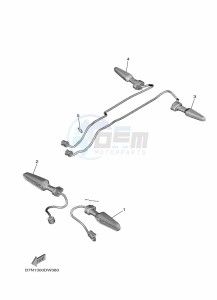 MT-09 MTN890 (B7N1) drawing FLASHER LIGHT