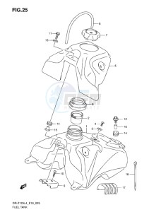 DR-Z125 EU drawing FUEL TANK