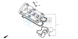 CBR600F3 drawing CYLINDER HEAD COVER