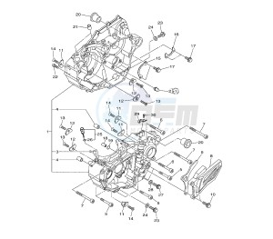 WR F 450 drawing CRANKCASE