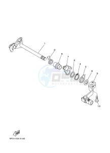 YZ85 YZ85LW (1SP1 1SP3) drawing SHIFT SHAFT