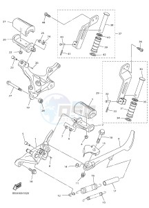 XVS950CUD-A XV950 ABS XV950 R-SPEC (BS54) drawing STAND & FOOTREST