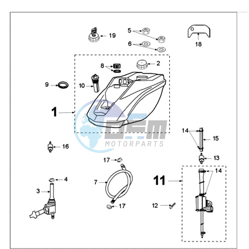 TANK AND FUEL PUMP