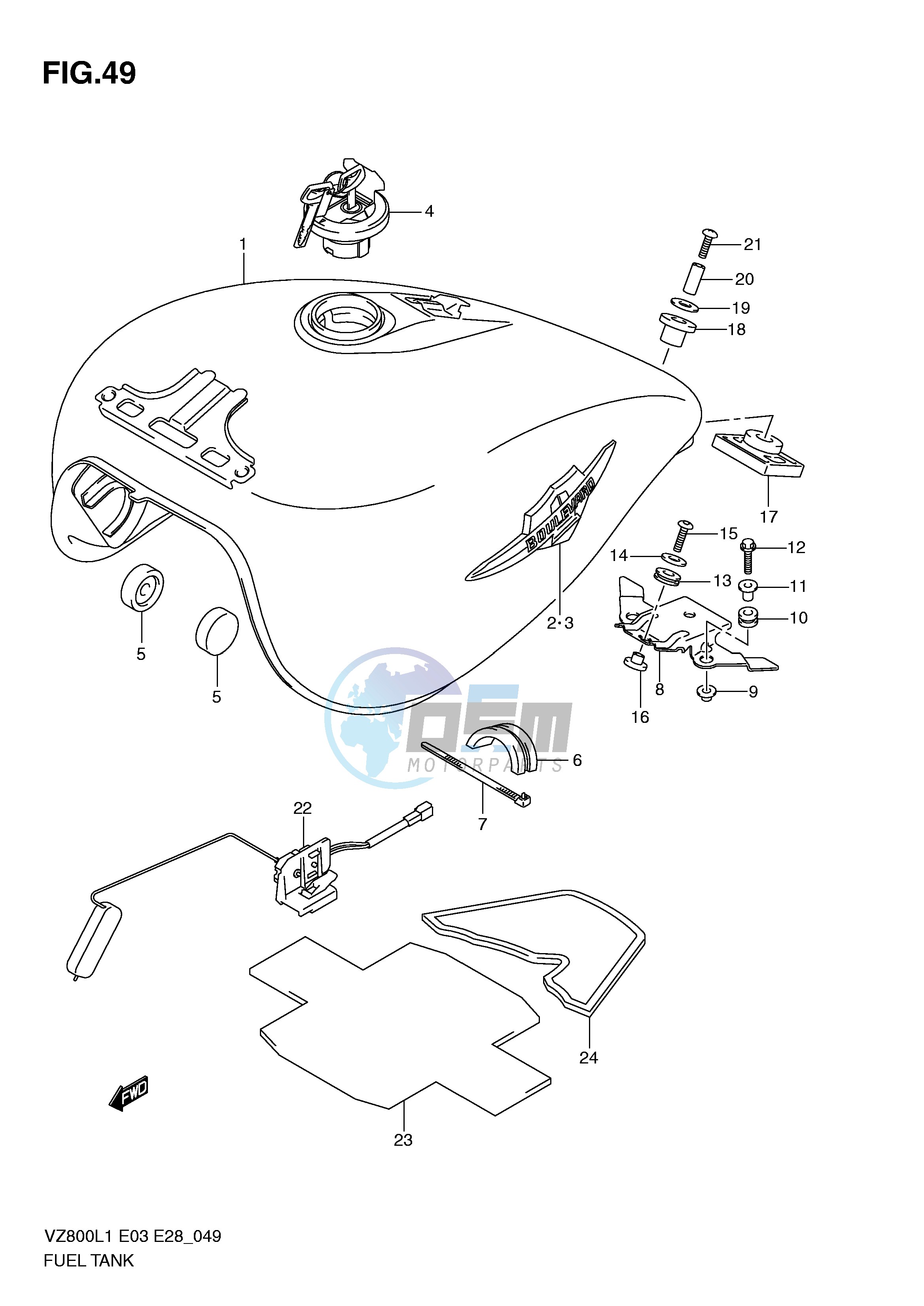 FUEL TANK (VZ800L1 E33)