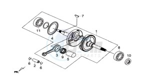 JOYMAX 300I drawing CRANKSHAFT / PISTON / PISTON RING