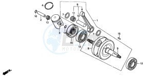 CR80R drawing CRANKSHAFT/PISTON