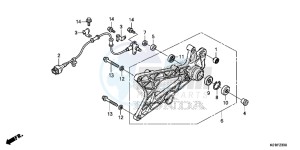 SH125AE SH125A UK - (E) drawing SWINGARM