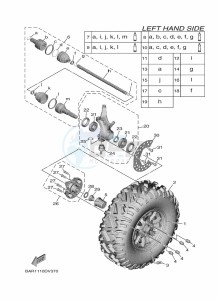 YXF850E YX85FPAN (BARK) drawing FRONT WHEEL