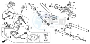 CBR1000RR drawing HANDLE PIPE/TOP BRIDGE