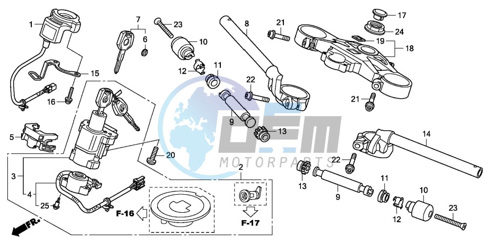 HANDLE PIPE/TOP BRIDGE