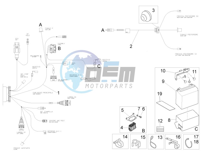 Rear electrical system