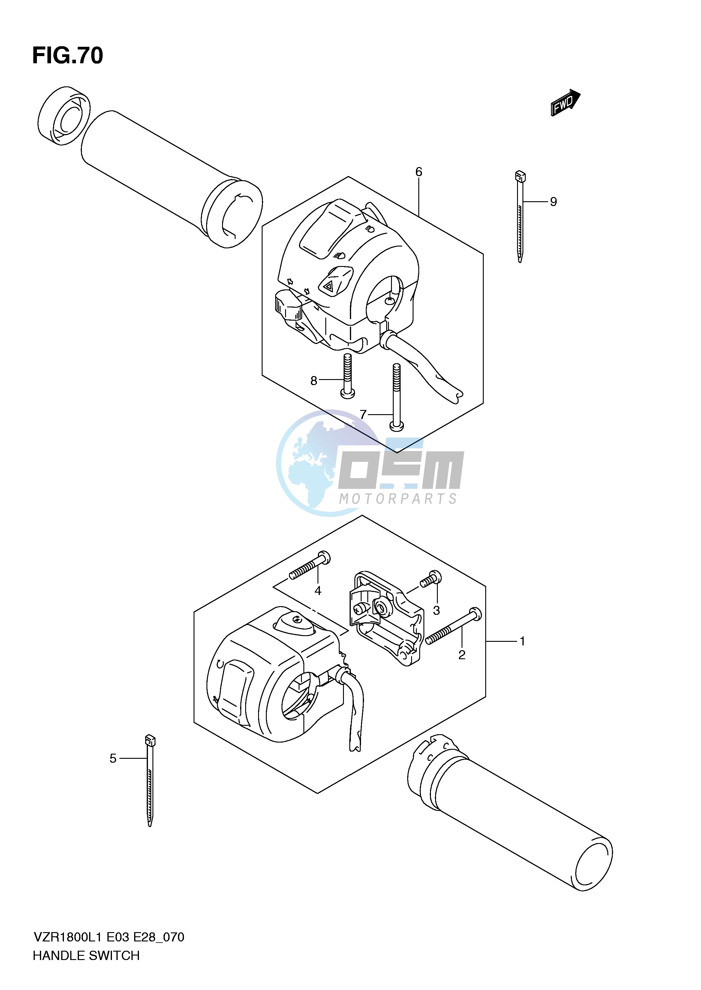 HANDLE SWITCH (VZR1800ZL1 E28)