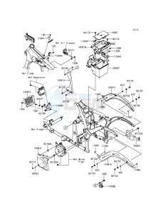 VULCAN 900 CUSTOM VN900CFFA GB XX (EU ME A(FRICA) drawing Frame Fittings