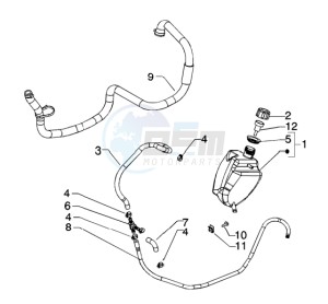 Beverly 200 drawing Cooling piping