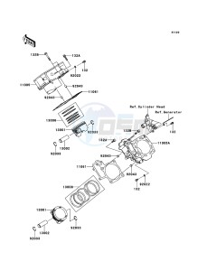 BRUTE FORCE 750 4x4i EPS KVF750HEF EU drawing Cylinder/Piston(s)