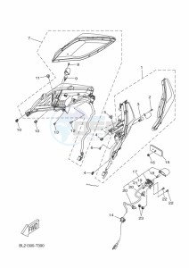 YP125RA XMAX 125 ABS (BL24) drawing TAILLIGHT