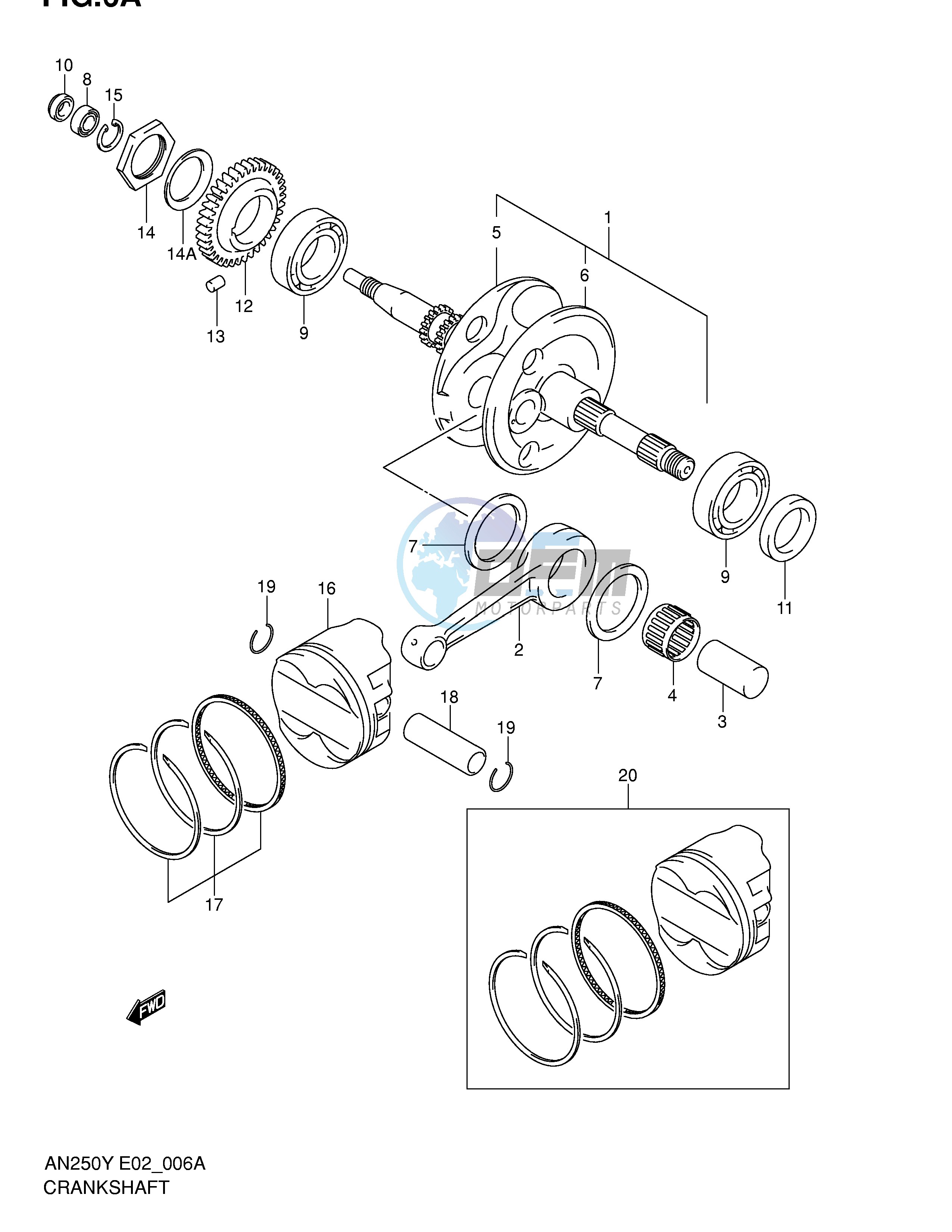 CRANKSHAFT (MODEL K1 K2)