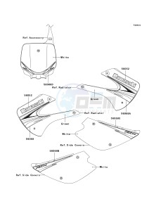 KX 85 A [KX85 MONSTER ENERGY] (A6F - A9FA) A9F drawing DECALS-- GREEN- --- A9F- -