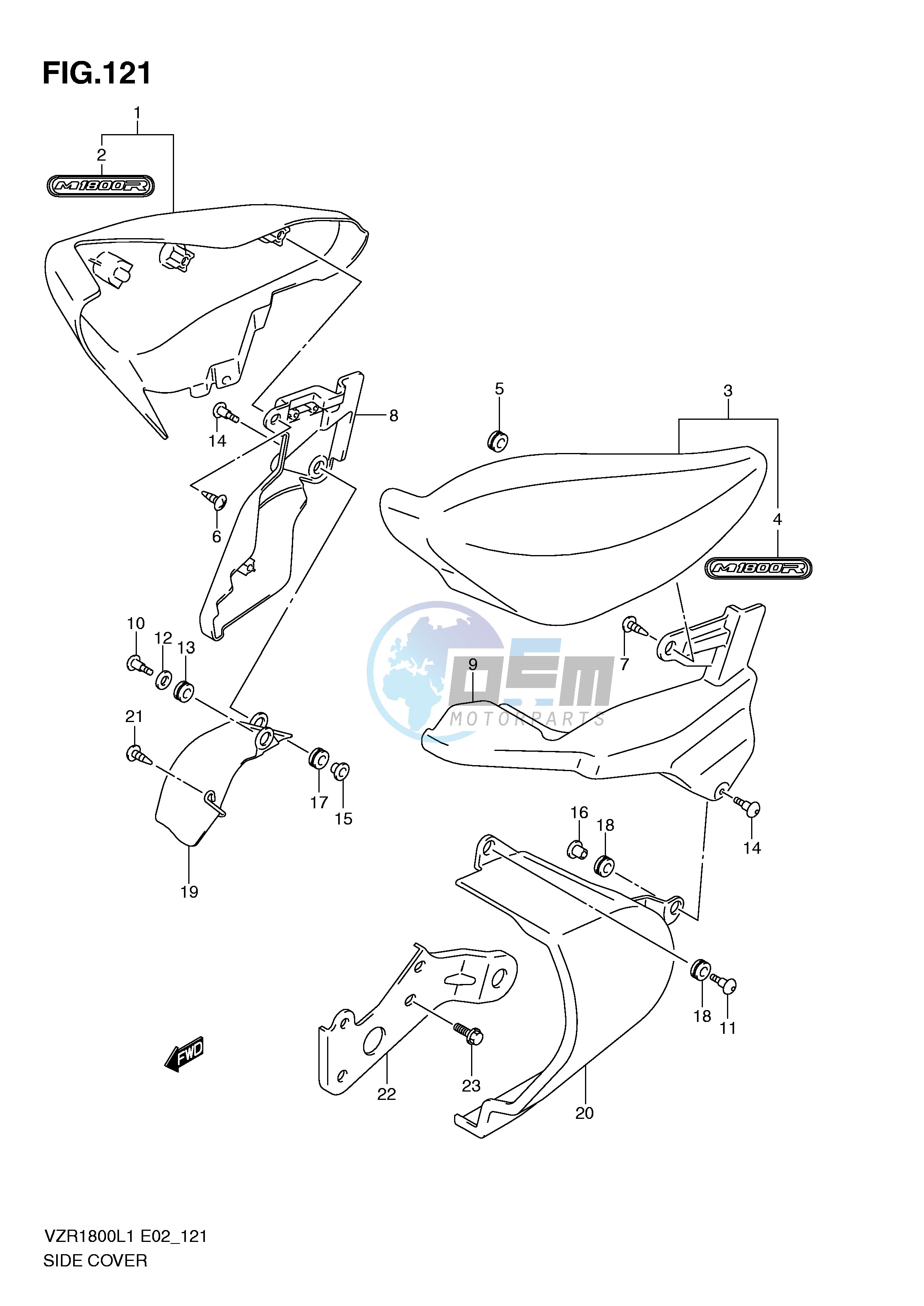 SIDE COVER (VZR1800ZL1 E19)