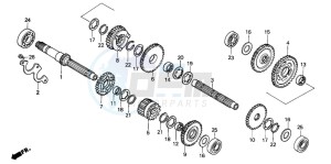 VT1100C drawing TRANSMISSION (VT1100CS/CT-CM/SW)