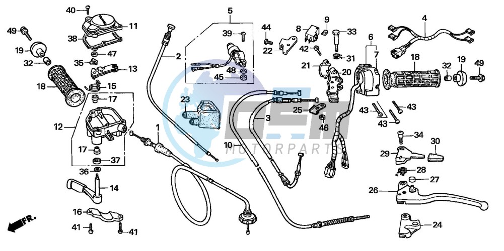 HANDLE LEVER/SWITCH/CABLE ('05)