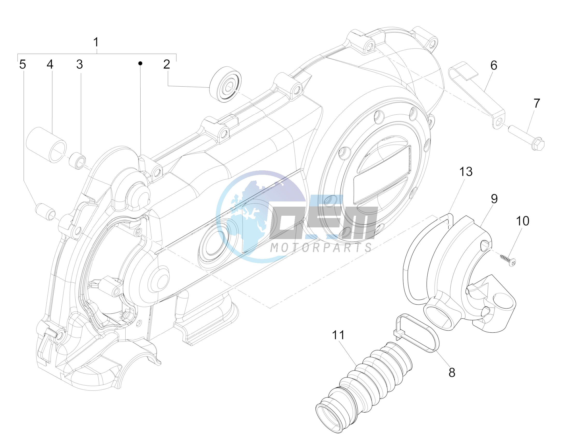 Crankcase cover - Crankcase cooling