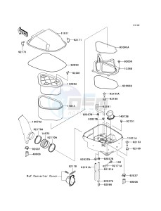 KVF 650 D ([BRUTE FORCE 650 4X4] (D6F-D9F) D9F drawing AIR CLEANER