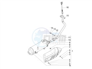 MEDLEY 125 4T IE ABS E3, E4 (APAC) drawing Silencer