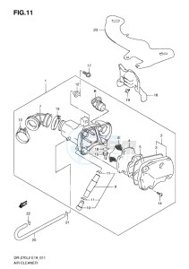 DR-Z70 EU drawing AIR CLEANER