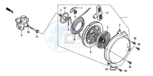 TRX500TM drawing RECOIL STARTER