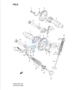 VZ800K9 drawing CAMSHAFT - VALVE