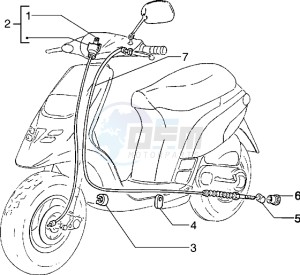 Typhoon 50 drawing Transmissions-Rear brake-speedometr (kms)