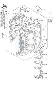 DF 250AP drawing Cylinder Block