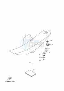 YZ125 (B4XA) drawing SEAT