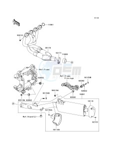 ZG 1400 A [CONCOURS 14 ABS] (8F-9F) A9F drawing MUFFLER-- S- -