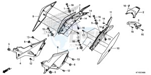 CBR125RTF CBR125RT UK - (E) drawing SIDE COVER