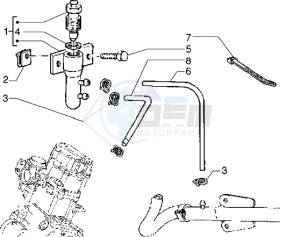 Hexagon 125 GT drawing Bleeding system