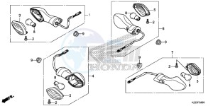 CRF250ME CRF250M UK - (E) drawing WINKER