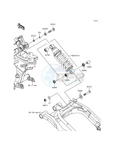 ER-6N ER650EFF XX (EU ME A(FRICA) drawing Suspension/Shock Absorber