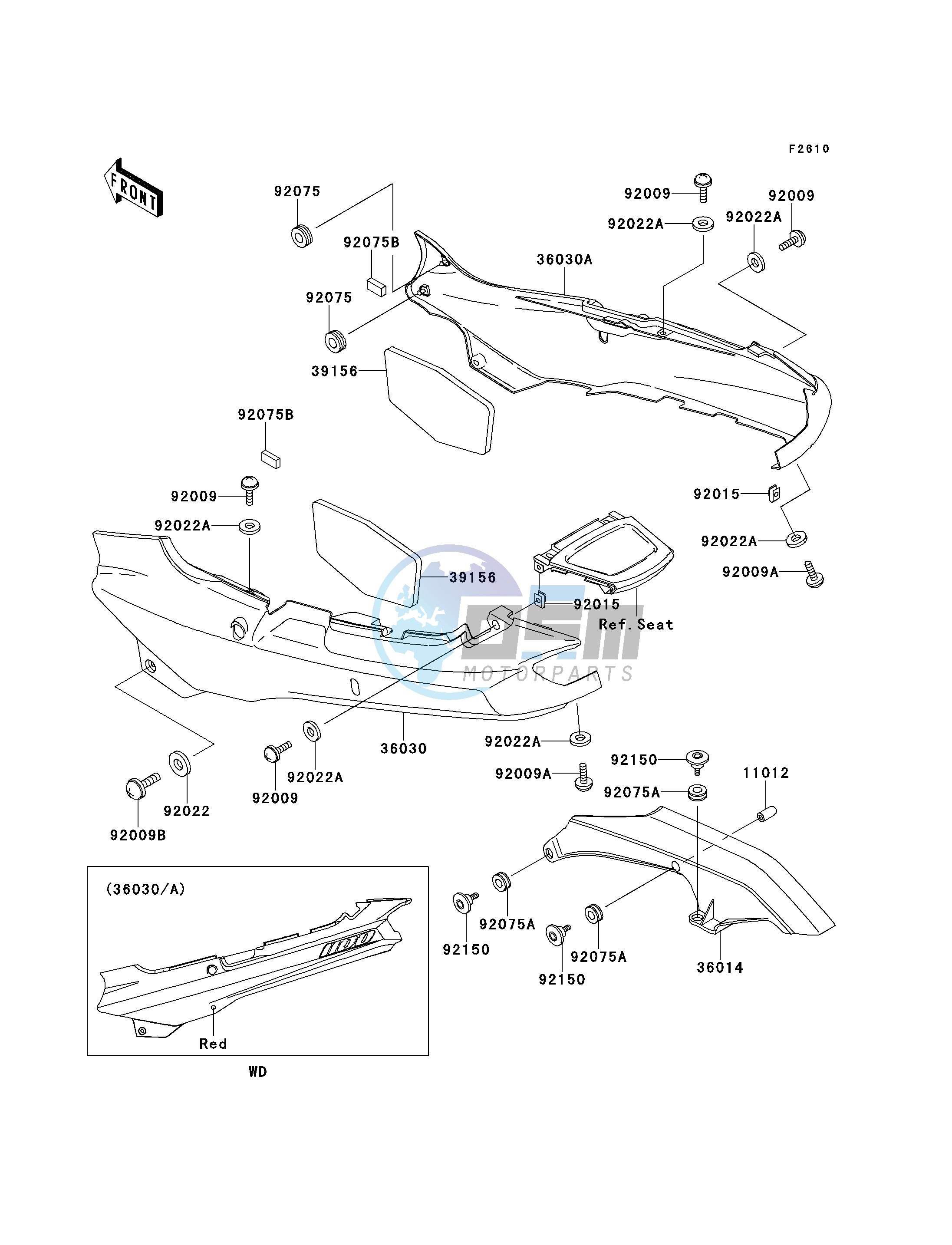 SIDE COVERS_CHAIN COVER-- ZX1100-E1- -