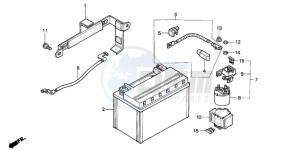 NX500 DOMINATOR drawing BATTERY